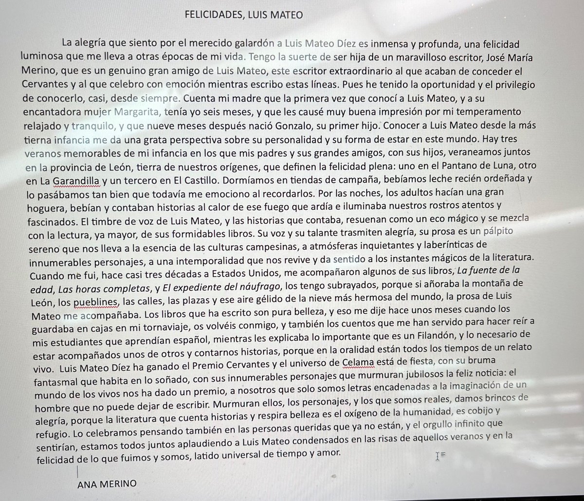 Felicidades queridísimo Luis Mateo❤️🤗❤️. Orgullosos y felices te aplaudimos desde el rincón del tiempo y la memoria ❤️❤️❤️❤️👏👏👏👏👏👏❤️❤️❤️❤️.