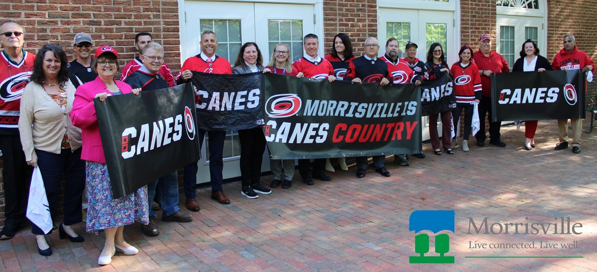 Morrisville is @Canes Country! The Town of Morrisville is partnering with the Carolina Hurricanes to support their NHL playoff run. Are you a Morrisville Caniac? Tag us in your photos and let's help bring the Stanley Cup to North Carolina! #CauseChaos