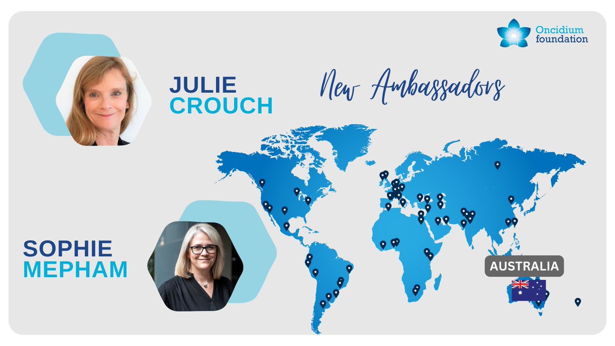 We are proud to welcome Julie Crouch and Sophie Mepham as our new ambassadors in Australia.

Welcome on board, Julie and Sophie ! 😄 

Learn more about our Ambassadors worldwide 🌍 buff.ly/3xCf28K

#nuclearmedicine #theranostics #OncidiumAmbassadors #workingbeyondborders