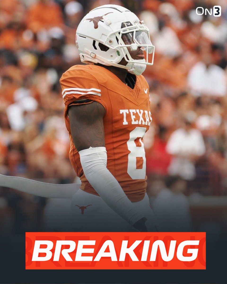 NEWS: Texas CB Terrance Brooks plans to enter the NCAA Transfer Portal. The former 5-star recruit had 3 interceptions last season. on3.com/news/former-5-…