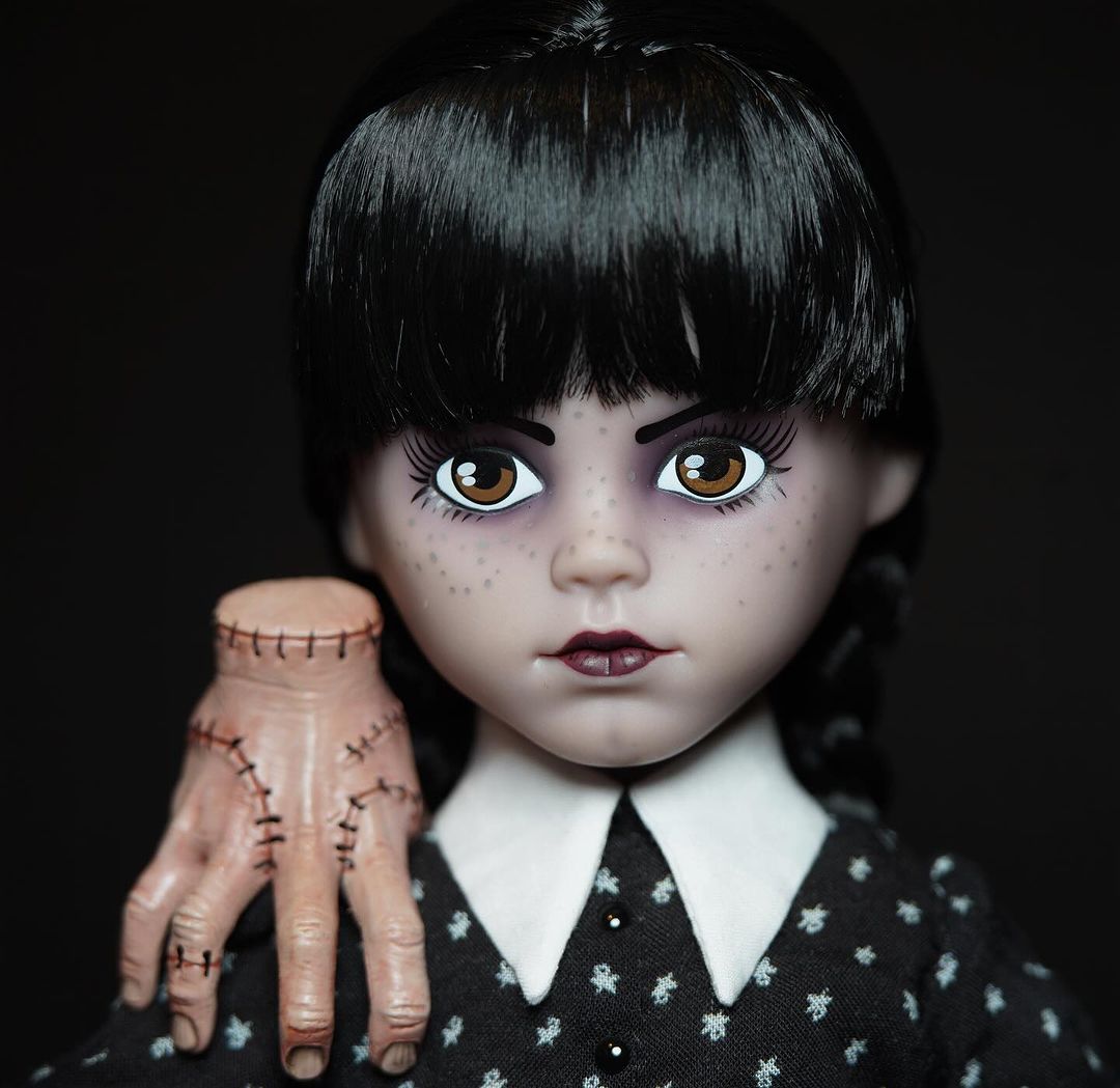 Are you ready to face your fears this #TerrorTuesday? 👻⁠ ⁠ #Wednesday, on a Tuesday because why wait for Wednesday to haunt your dreams? 🖤💀 ⁠ 📸: awesomeadam (IG) ⁠ #LivingDeadDolls