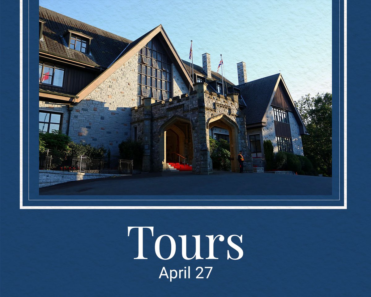 Join us on April 27 for tours of Government House. Click the link to register ow.ly/ZAMq50RaWjz