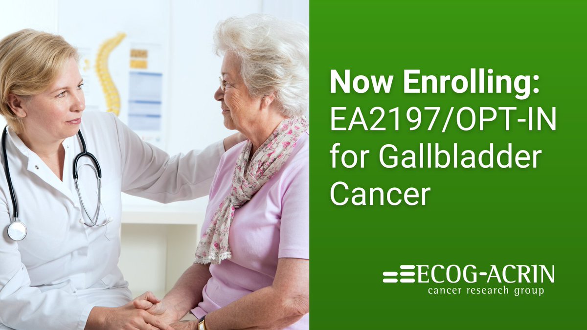 EA2197 is a randomized phase 2/3 #ClinicalTrial assessing the optimal perioperative approach for patients with incidental #GallbladderCancer. Learn more: bit.ly/EA2197 cc: @skmaithel @WinshipAtEmory