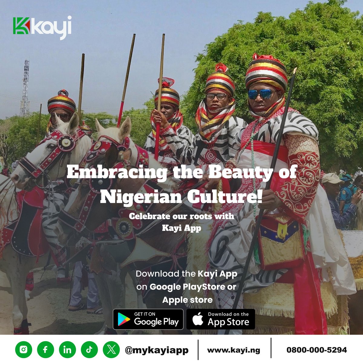 Experience the power of connection with KayiApp! Regardless of culture or tradition, join the movement today to embrace our rich cultural heritage. Download MyKayiApp now on Google Store or Apple Store.

#MyKayiApp #NowLive #DownloadNow #Bankingwithoutlimits #downloadmykayiapp