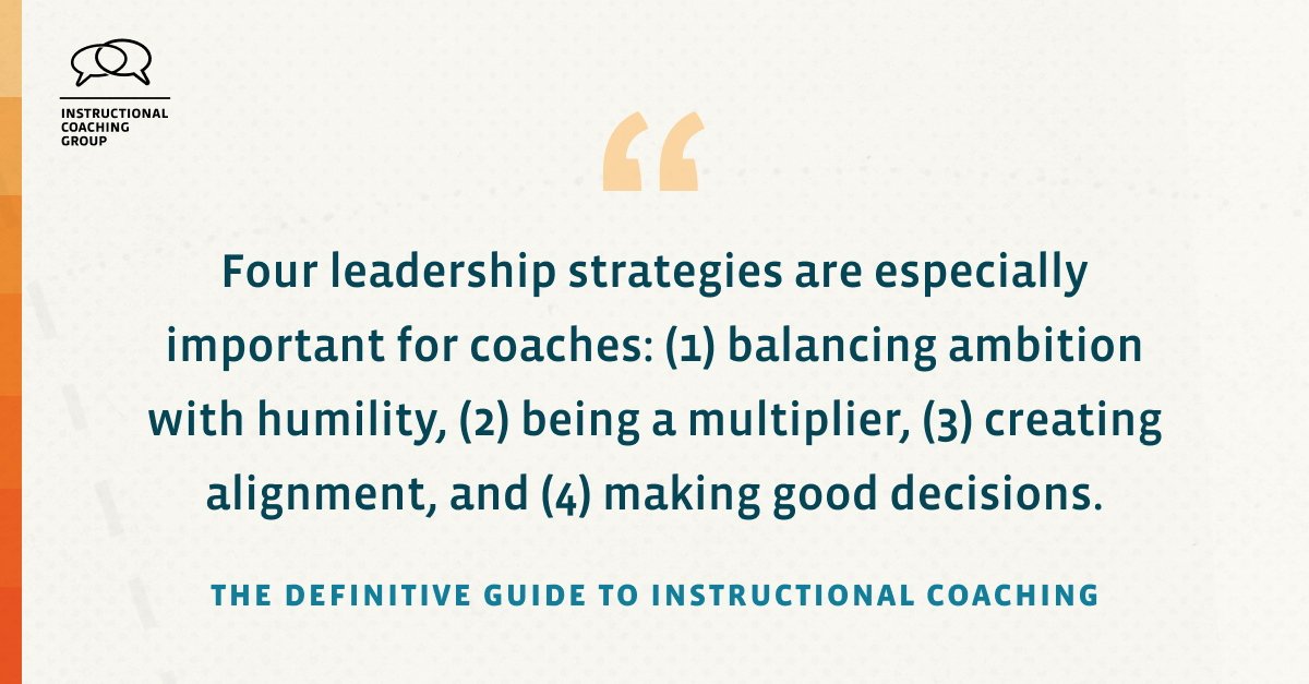 When coaches lead from the Partnership Principles, it is not an act of control, it is about helping others reach their full potential. What is one strategy you could adopt that would improve your leadership? The Definitive Guide to Instructional Coaching: ow.ly/t36450Rhhl1