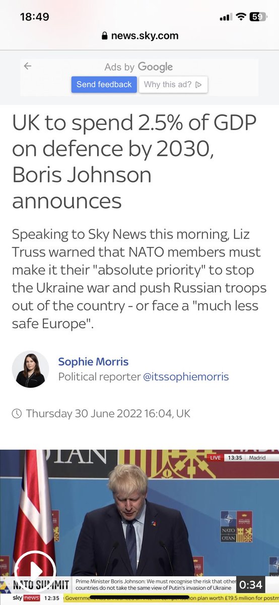 Details to follow clearly, but it’s an old promise being delivered rather late and without the certainty of seeing it through. It would be nice to see where and how this is going to be spent, but Ukraine and everything supporting them has to be the immediate priority now 1/2.