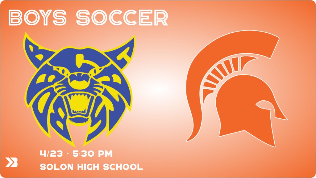 Boys Soccer (Varsity) Game Day! - Check out the event preview for the The Solon Spartans vs the Benton Bobcats. It starts at 5:30 PM and is at Solon High School Spartan Stadium. gobound.com/ia/ihsaa/boyss…