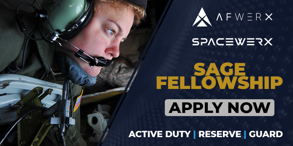 Become an AFWERX SAGE Fellow, May 13 to Aug. 30 (with TDY opportunities), and unleash your innovative capacity supporting companies who have been awarded a 24.5/D Open Topic Phase I SBIR/STTR contract in navigating the DAF landscape. Apply by Apr. 28: ow.ly/RL1m50Rk1r5