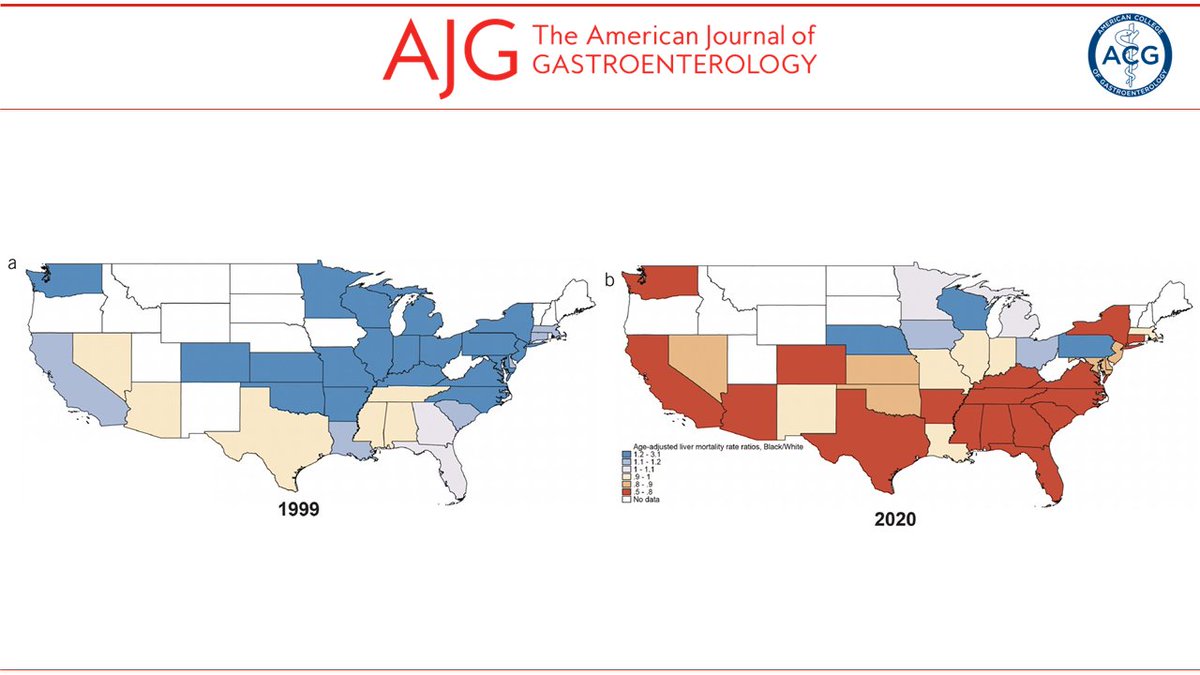 In the 📕#RedJournal: Racial Disparities in Liver Disease Mortality Trends Among Black and White Populations in the United States, 1999–2020: An Analysis of CDC WONDER Database Wang, et al. 👉 bit.ly/3vQbzmA @DrYHuang @MLongMD @JasmohanBajaj