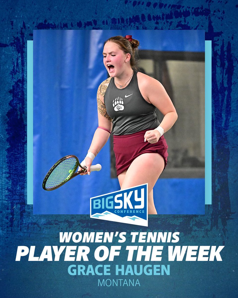 Grace Haugen takes weekly honors after a pair of wins and a clincher to help seal the 🏆 for Montana #ExperienceElevated