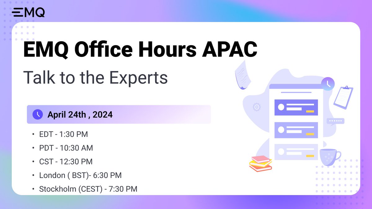 📣 Don't Miss Our #OfficeHours Event on 24th April 2024! 🌍🌎 Join us to explore 'Empowering Digital Transformation with MQTT' and delve into industry trends, use cases, and product updates. 👉 Register Now: bit.ly/448Ptbz #IoT #IndustrialIoT