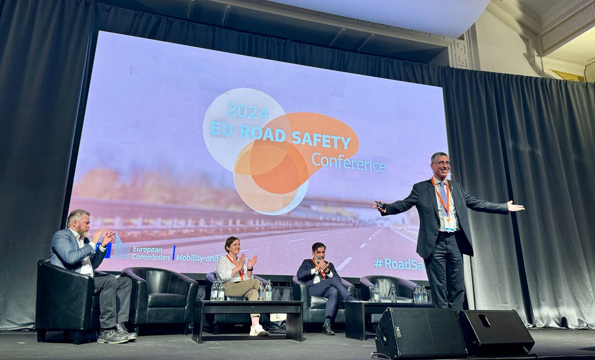 GeorgeYannis's tweet photo. Presenting the European Road Safety Observatory as the catalyzer for evidence based decisions, making the European Union as the safest Region in the world. For 20 years, #ERSO provides a great wealth of data and knowledge for improving road safety culture in Europe.
#DGMove #EC https://t.co/aZR5TNuqW0