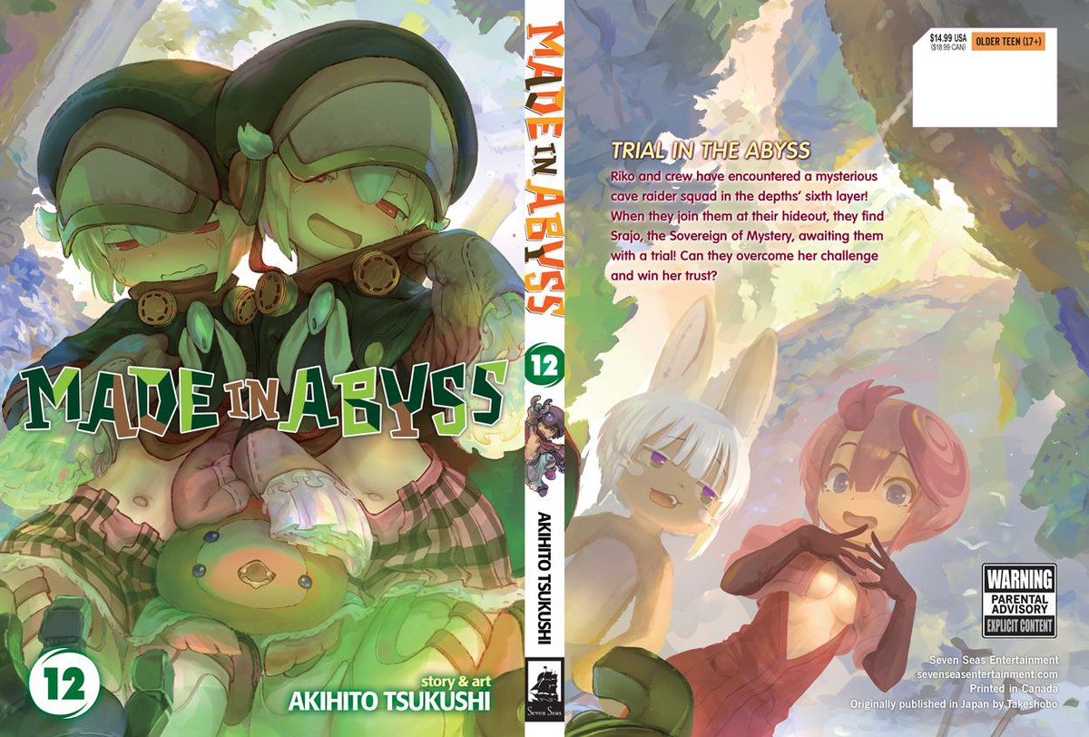 MADE IN ABYSS Vol. 12 Explore endless possibilities with this epic fantasy adventure manga series that inspired the hit anime! Out today in print/digital! See RETAILERS section: sevenseasentertainment.com/books/made-in-…