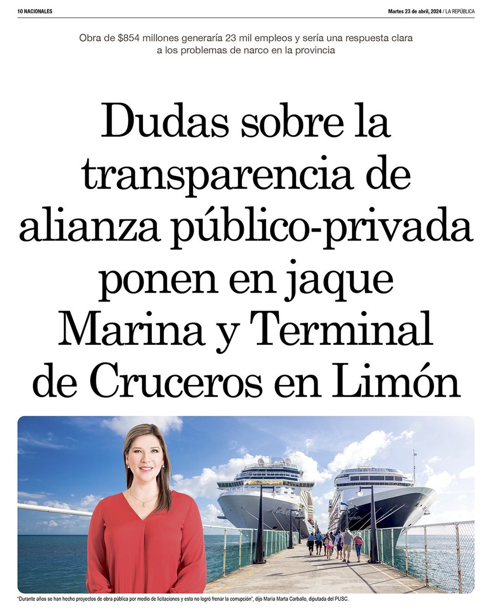 La_Republica's tweet image. ➡️ Para algunos la construcción del proyecto en #Limón debe desarrollarse por una #licitación pública para evitar la corrupción, mientras que otros confían en la ley de #Japdeva para desarrollar alianzas público-privadas. 🚢💵🇨🇷  👉 Más en nuestra nota: tinyurl.com/ysrsyme2