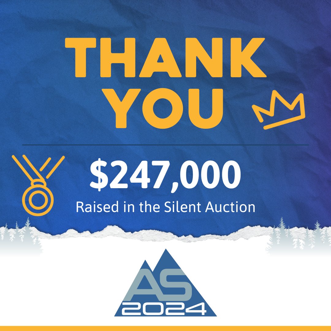 A massive THANK YOU to all who participated in the #AS2024 Silent Auction! Together, we raised $247K! #adaptivespirit #silentauction #thankyou