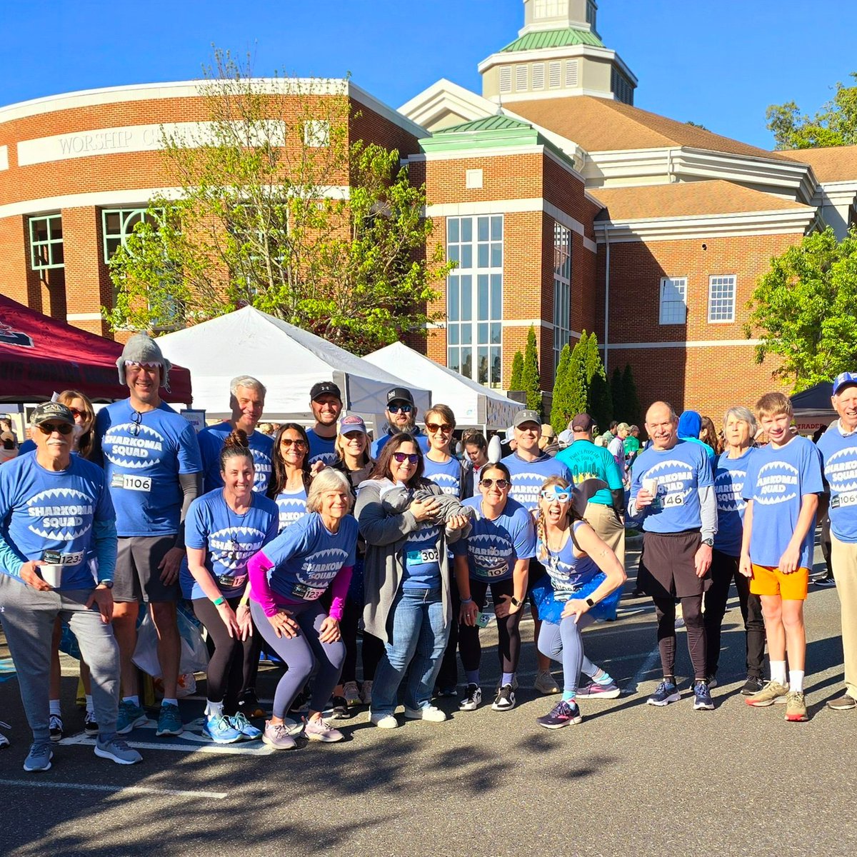 Congratulations to our friends at @PaulaTakacsFndn for the incredible success of their 13th Annual Sarcoma Stomp. Over 1,000 people participated on April 13, helping to raise a record $250,000+ for sarcoma research at @AtriumHealth @LevineCancer @LevineChildrens!🎗️