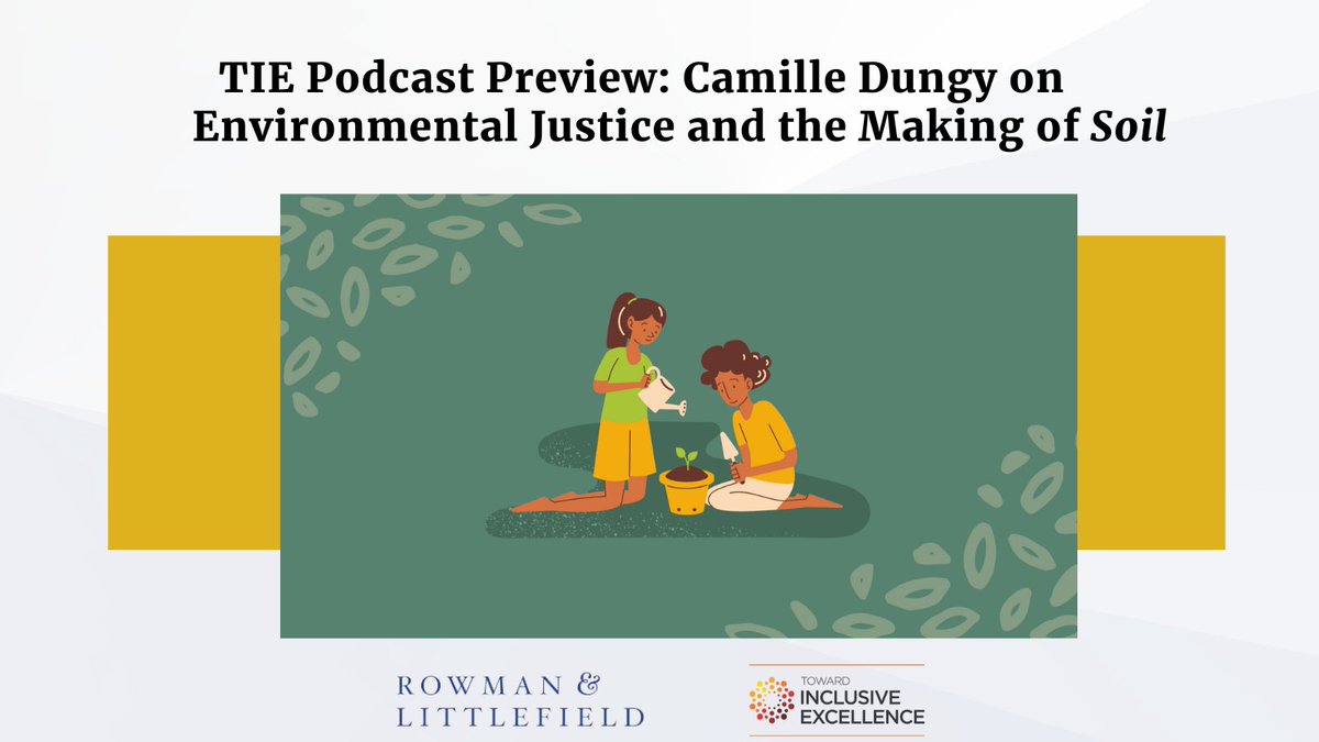 Now on #TIEBlog Poet and professor Camille Dungy joins the #TIEPodcast to discuss her book 'Soil' and the interconnectedness of #environmentaljustice and social justice ow.ly/FbtJ50Rmguk With underwriting support from @RLPGBooks #EarthDay #NatureWriting