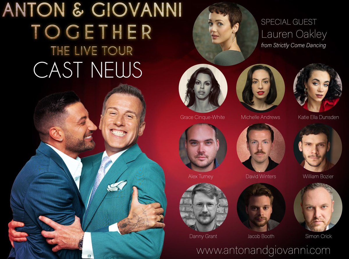 Introducing the Cast TOGETHER TOUR for 2024!! Book now antonandgiovanni.com #togethertour #antondubeke #giovannipernice #ukandirelandtour2024 #booknow #dontmissout #castnews