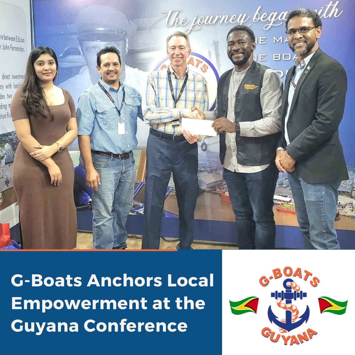 G-Boats made an impact at the recent Guyana International Energy Conference. The company's booth at the event showcased its cutting-edge capabilities in the offshore industry and its dedication to local content and community development. Read more: energyupdate.gy/books/stvr/#p=…