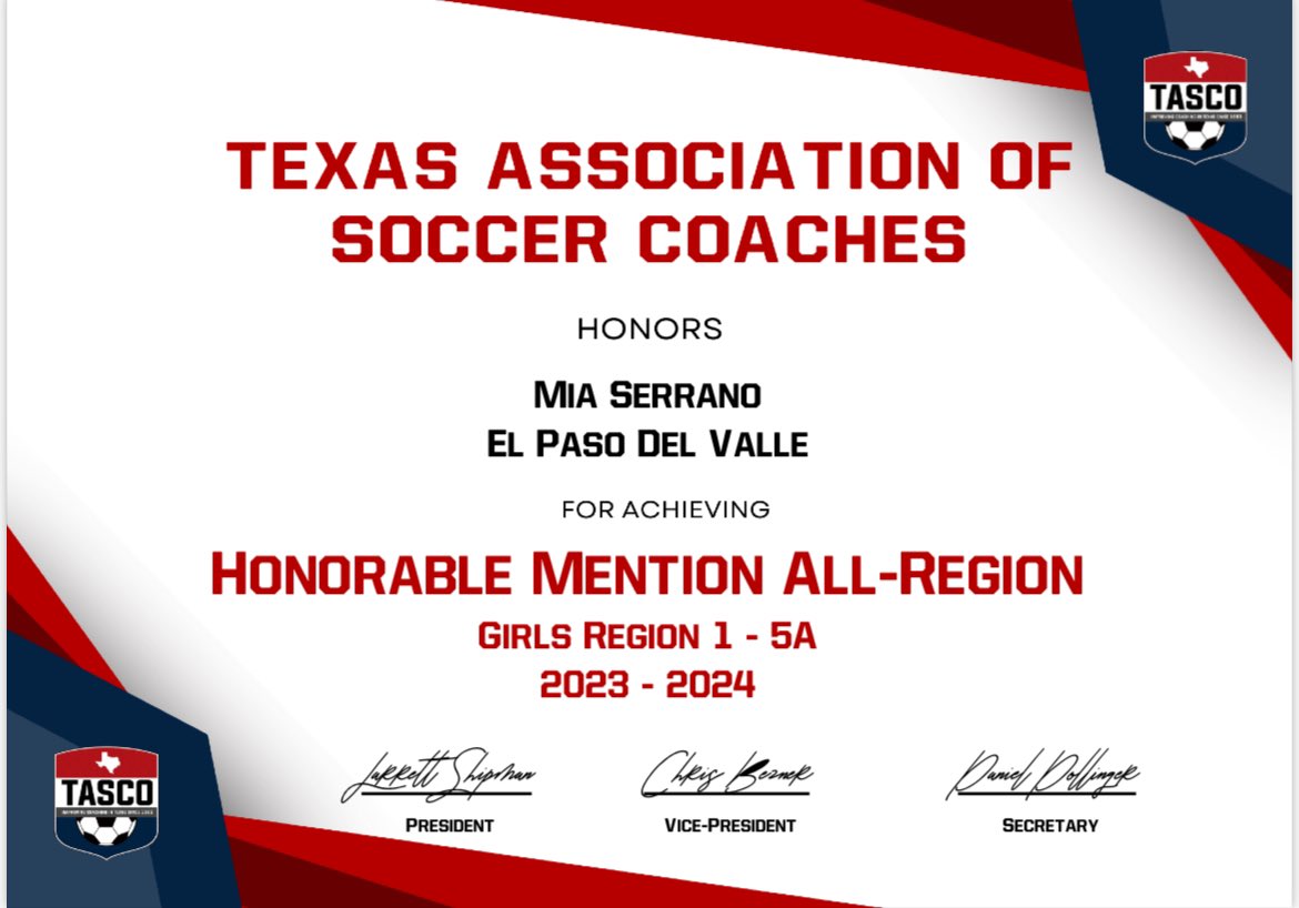 Congratulations to Mia and Alexis for their All-Region acknowledgment! Both world class human beings and players. So proud of their accomplishments and who they are as people.