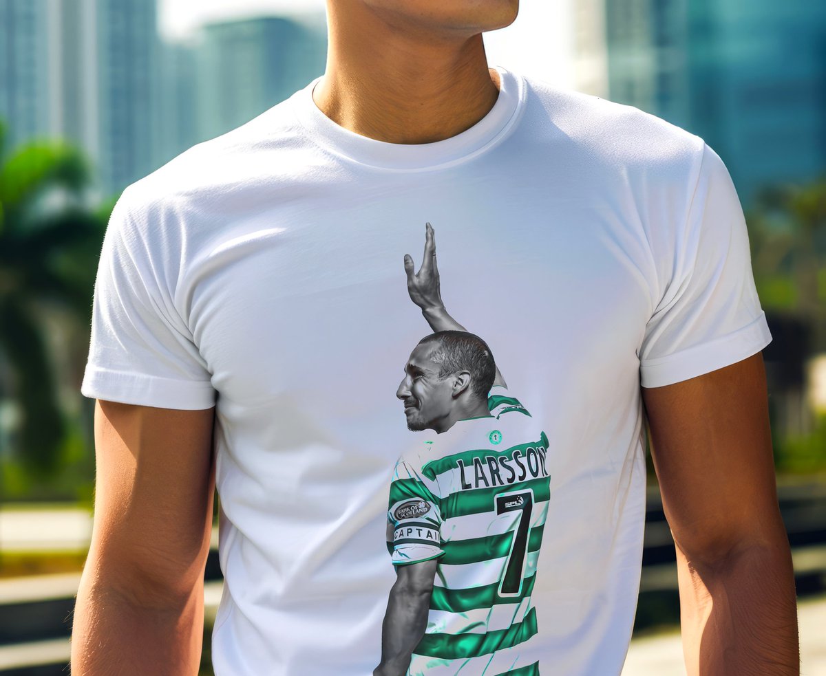 *Giveaway Time* Long overdue , so here we are. Free Henrik Larsson tshirt anyone ? A chance to win what has proven to be an extremely popular t-shirt over the past few weeks. To enter Follow me ✅ Retweet this ✅ Winner chosen at random announced at 7pm on Friday Good luck 🍀