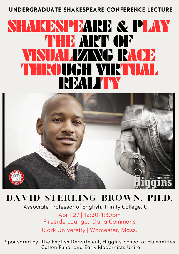 This Saturday, <a href="/ClarkUniversity/">Clark University</a> will host the 18th Undergraduate Shakespeare Conference featuring new work on the theme "Shakespeare and Play." Attendance is free and open to the public. To register or for more information, visit: shakespeareconference.com