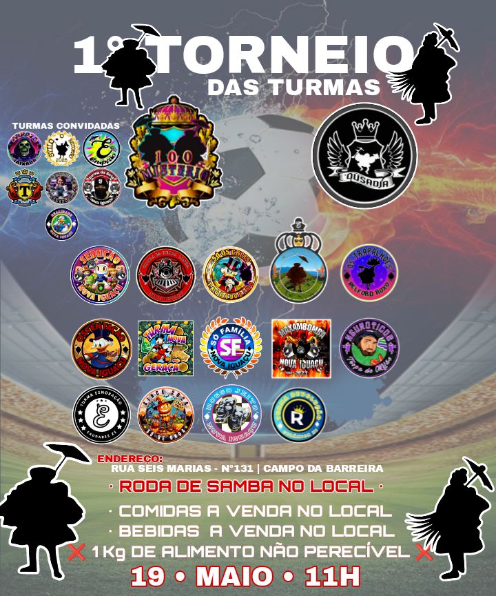 Dia 19 é no quintal de casa. Todas as turmas convidadas..⚽🏆🥳