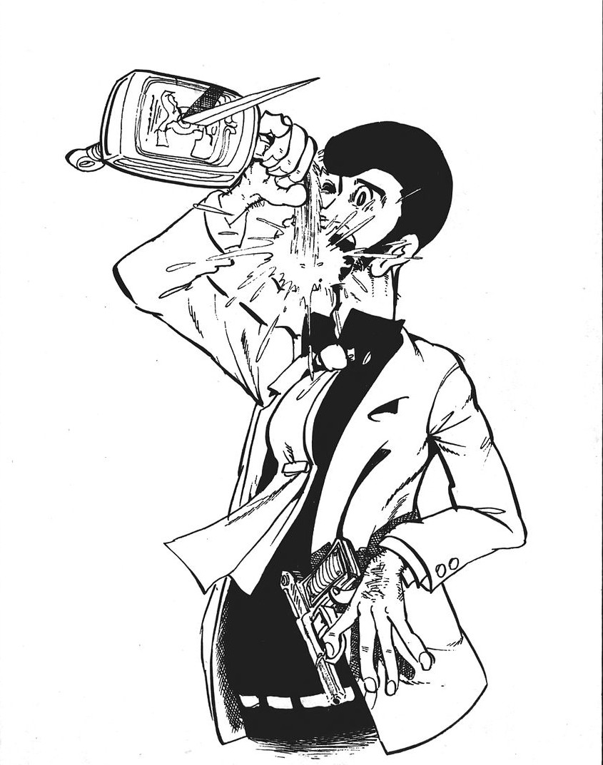 Lupin III | Cover of Chapter 35 - Drunken Masters
