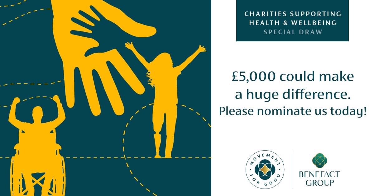 🌟 Please Nominate and Share! 🌟 We need your help to nominate us in @benefactgroup Special £5,000 draw! health.movementforgood.com The more nominations we get, the more chance we have of receiving £5,000 to support our children & families Nominations are open until 26 April 🙏