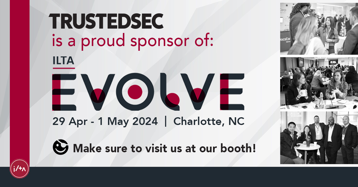 We are excited to sponsor the ILTA EVOLVE conference next week in Charlotte, NC! EVOLVE addresses the legal tech community’s latest challenges and explores emergent issues. Come find our booth if you'll be there! hubs.la/Q02tQ4cx0