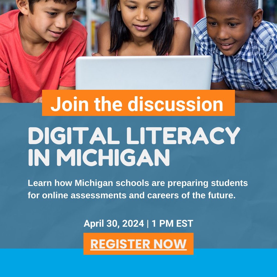 📚 Calling all Michigan educators! 🍎 Don't miss out on our upcoming Free Virtual Webinar where we will be discussing how Michigan schools are preparing students for online assessments. Join us on April 30, 2024, at 1 PM EST. Register now to secure your spot!