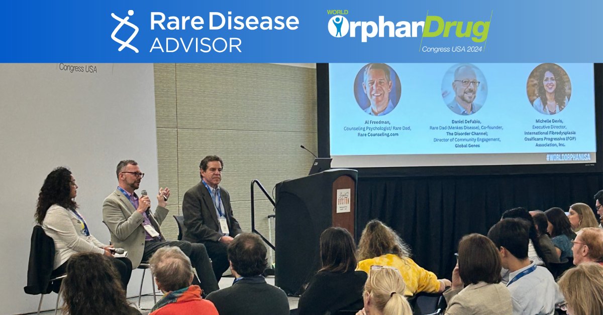 #WorldOrphanUSA: We're kicking off strong with a #PatientAdvocacy-focused session 'Understanding and addressing the unique needs of rare disease patient advocacy leaders and communities' featuring Dr. Al Freedman, Daniel DeFabio (@DisorderRare), & Michelle Davis (@ifopa).…