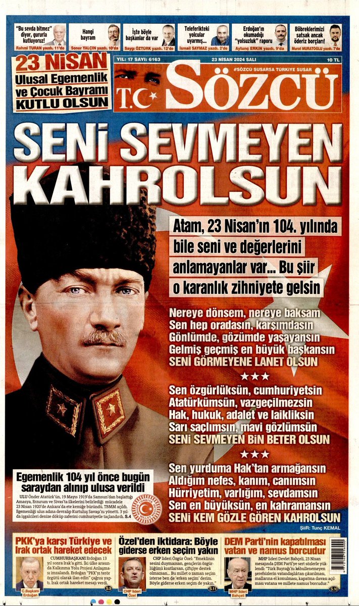 Ne kurtarılmış bir vatan, ne meclis gökten inmedi ! Bunları bize bahşedenin adını anmadığınız, yad etmediğiniz sürece Türkiye'mize Türk milletine asla 'Deva olamazsınız'..!!