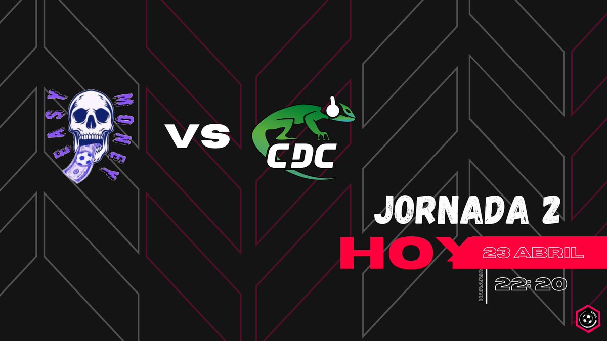 🚨JORNADA 2🚨
Presentamos el primer partido de la jornada 2 de la <a href="/transferplay_es/">TransferPlay App</a> league.

<a href="/EasyMoneyFCpro/">EasyMoneyCF</a> 🆚️ @CDCesport_fc 

⏰️: 22:20