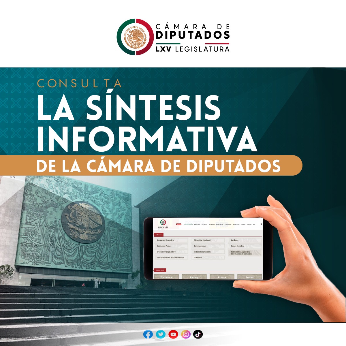 💻📃 Conoce la información más relevante del trabajo legislativo y del acontecer nacional e internacional en nuestra #SíntesisInformativa.

👉 bit.ly/3uwyVbB