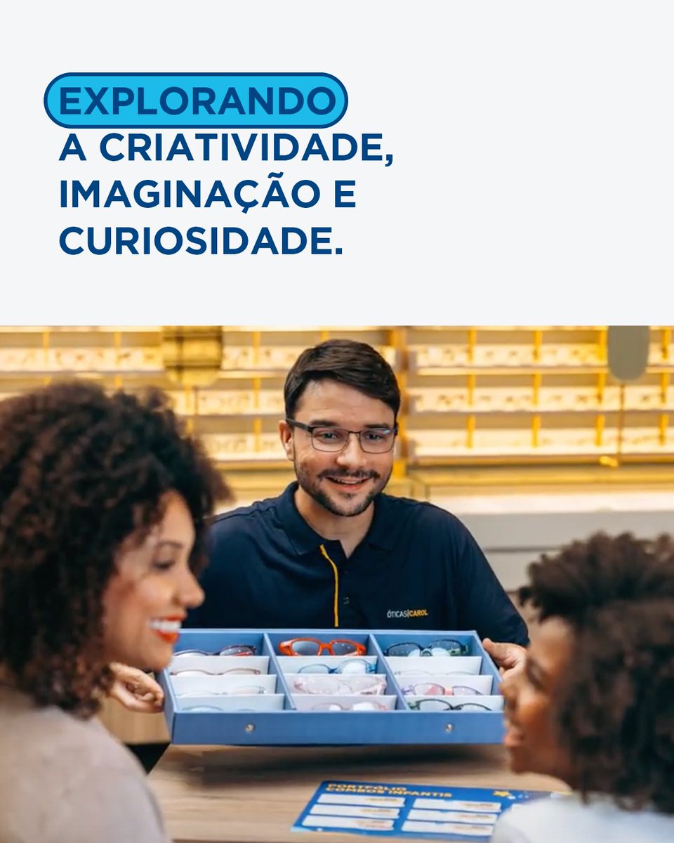 Para ver o mundo mágico das leituras, é importante cuidar da visão desde os primeiros anos de vida do seu filho. Neste Dia Internacional do Livro Infantil, não deixe para última hora para cuidar da saúde visual do seu filho. 💙#VocêVêNaCarol #ÓticasCarol