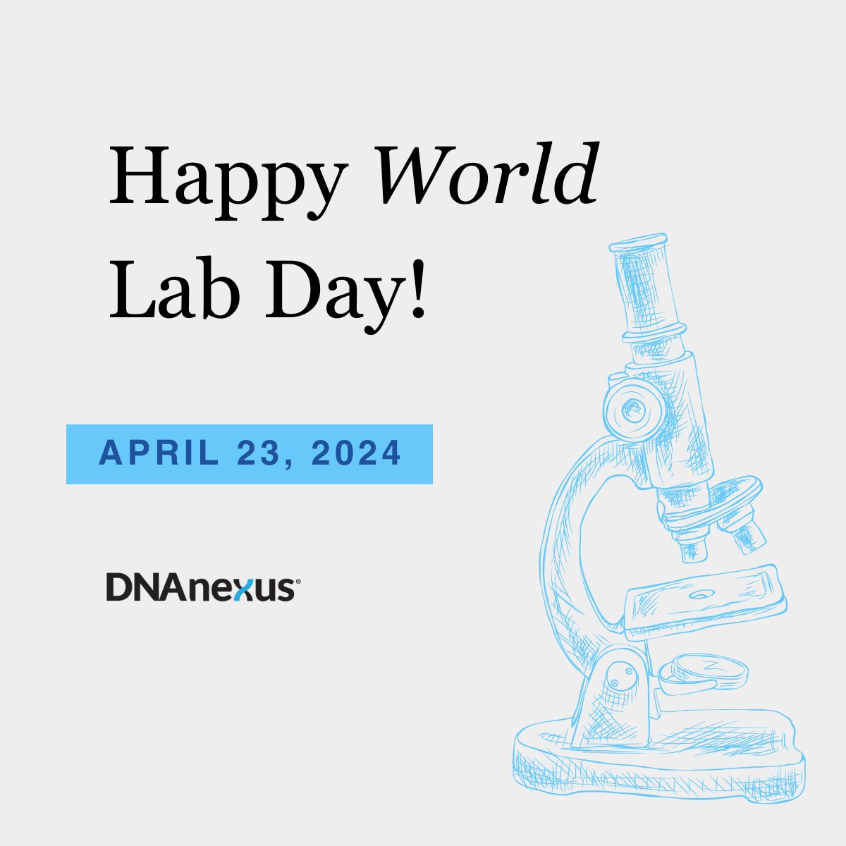 April 23 is World Laboratory Day. Shoutout to all laboratory professionals whose critical work reduces human suffering through diagnosis, treatment, and prevention of disease.