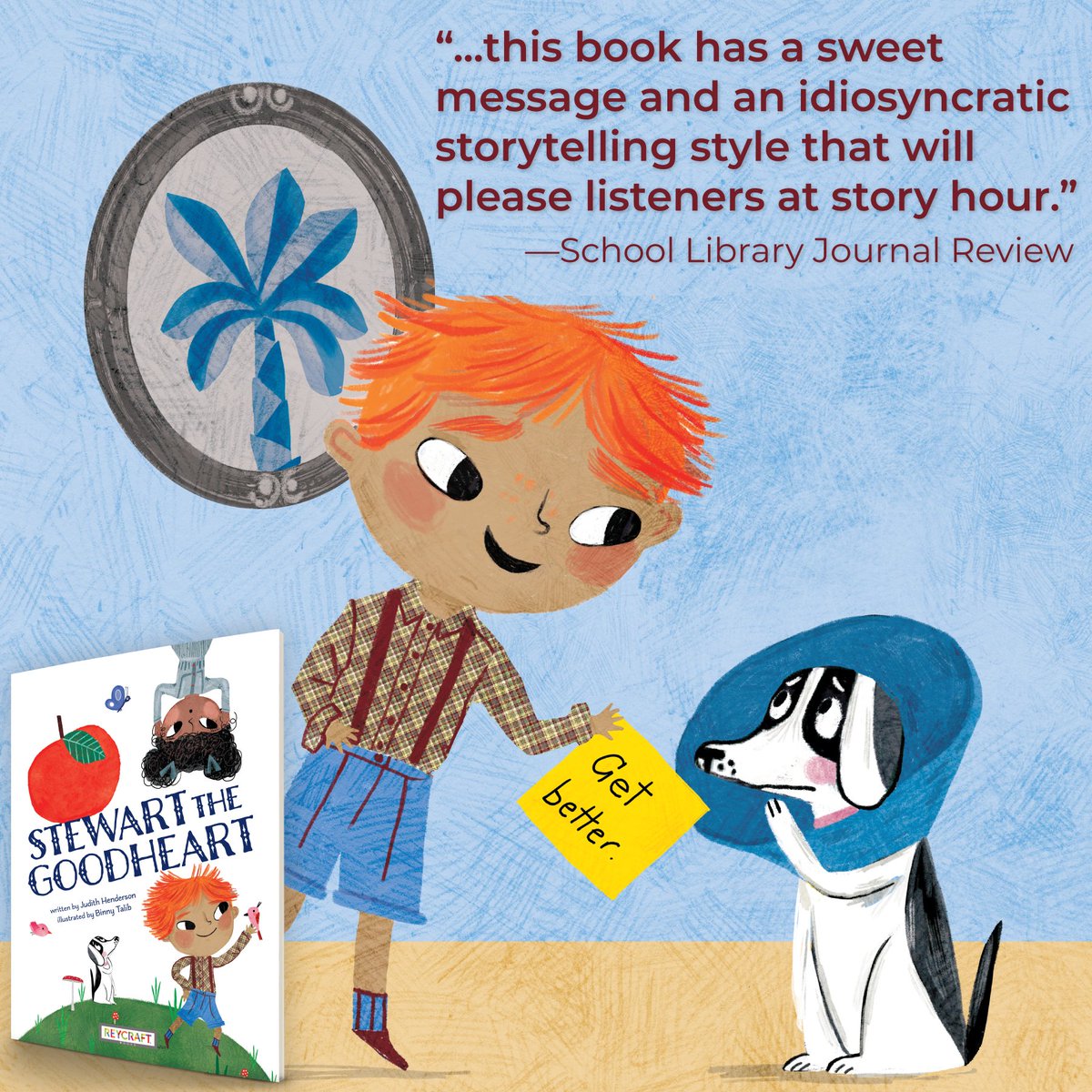 In @sljournal reviewed 'Stewart the Goodheart,' by @JudithHenderson and @BinnyTalib, Stewart is a hero. It’s true. How do heroes spend their days? Doing good deeds, of course. But not all good deeds are easy to achieve. Out 4/26 Preorder Now→ hubs.ly/Q02tvQB40