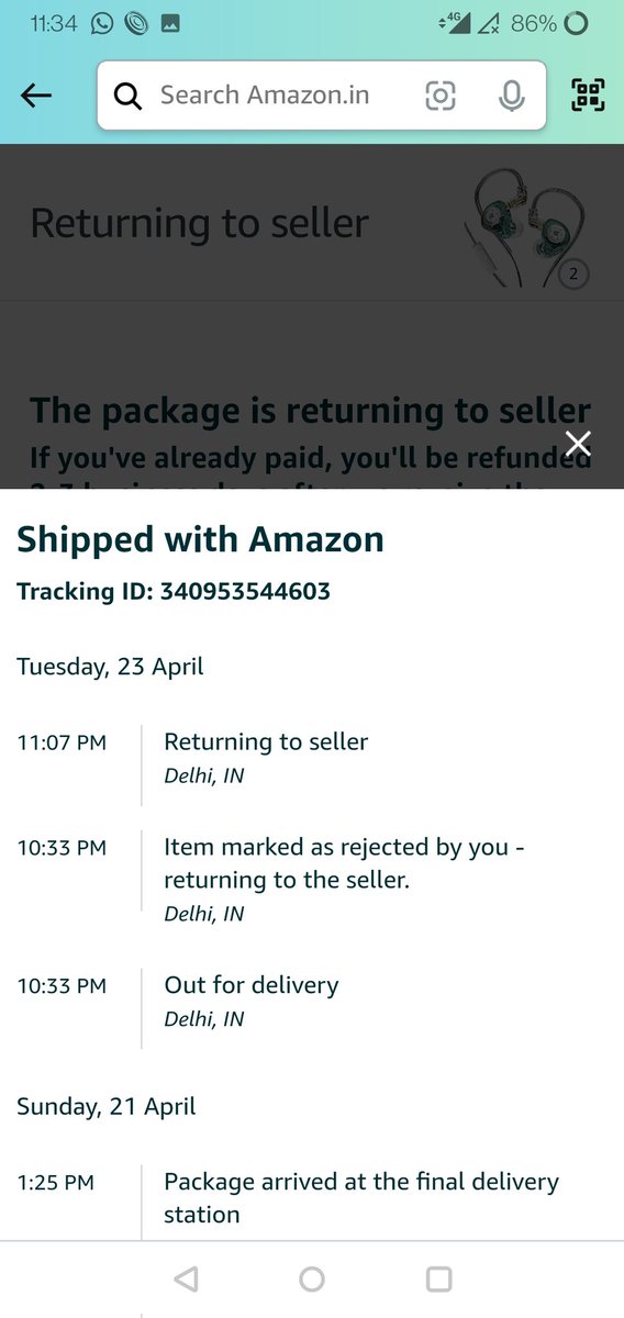 @amazonIN @amazon @AmazonNews_IN @AmazonHelp @JeffBezos @TwitterComms @elonmusk See for proofs.
Pathetic @AmazonHelp @JeffBezos look into the matter. You think you will survive in India with this mediocre service to Indian public. 

#BoycottAmazon
