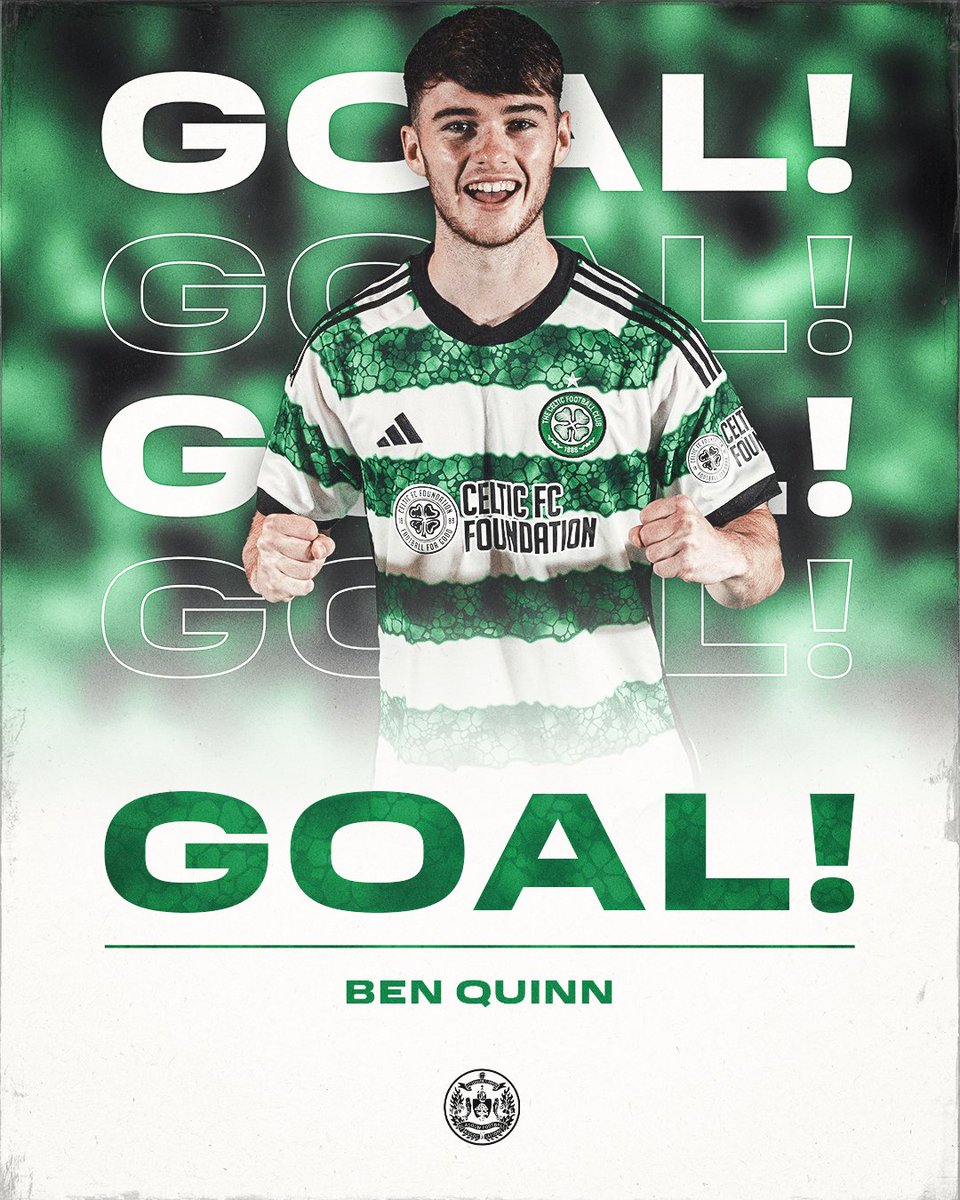 48' - THE CELTS MAKE THE PERFECT START TO THE HALF! ⚽️ Ben Quinn fires in the Hoops' fifth of the evening, reacting to a loose ball inside the area 🟢5⃣-3⃣🟡 #CELPAR | #GlasgowCup | #COYBIG🍀