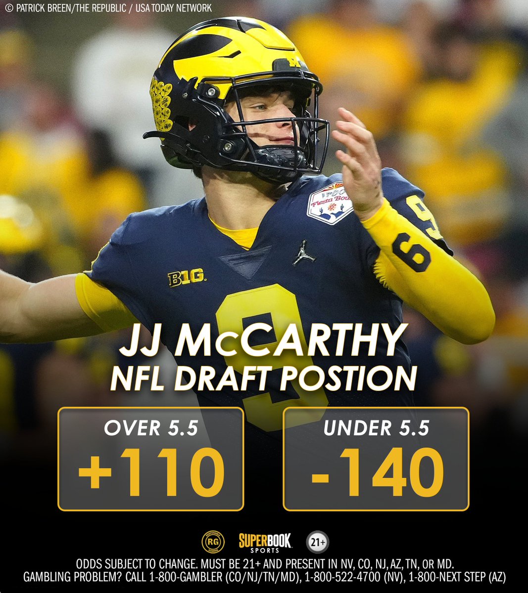 When will JJ McCarthy hear his name get called? #NFLDraft