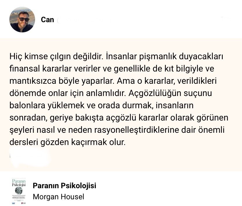 Hiç kimse çılgın değildir.