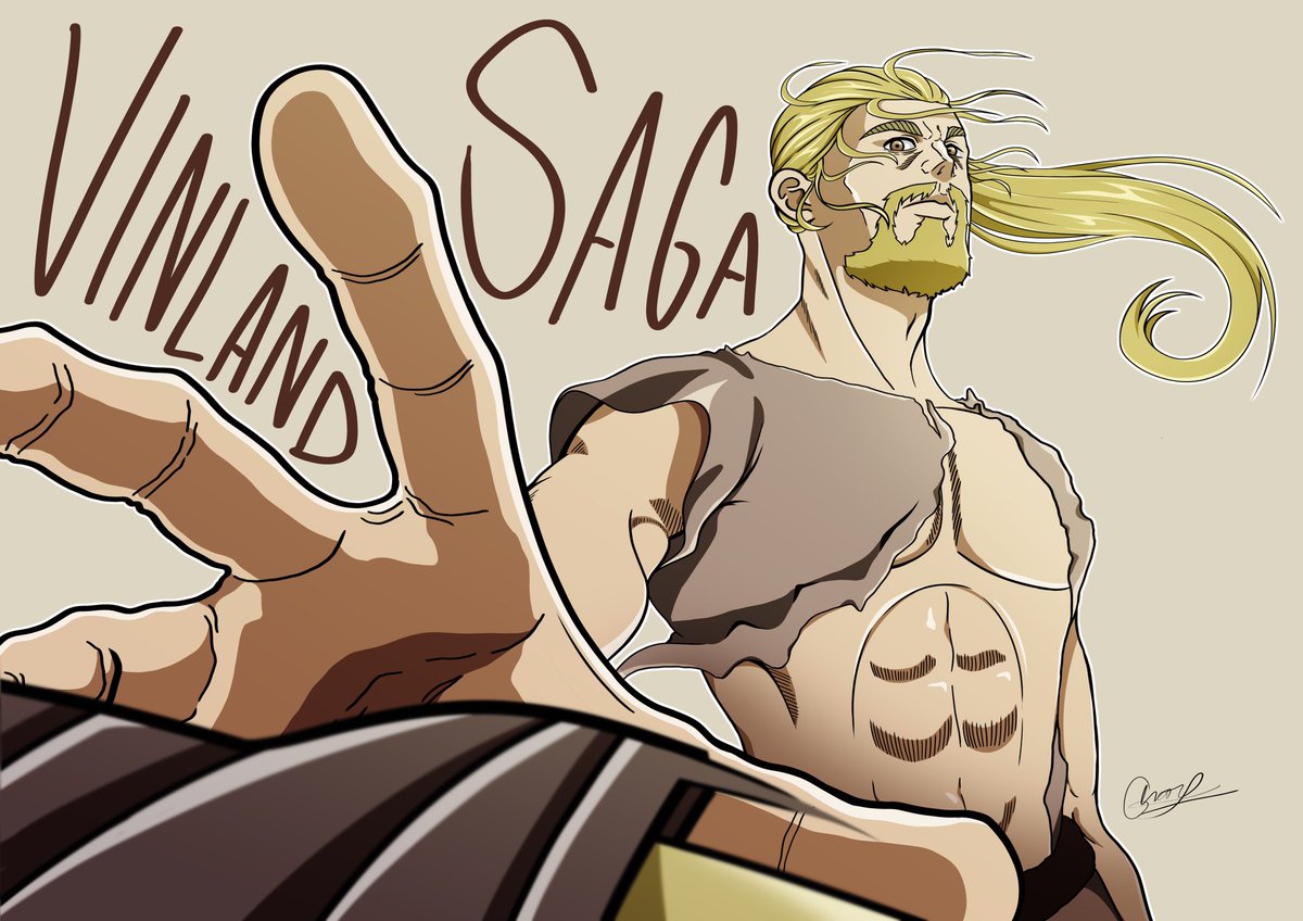 LimonadaSuperYo's tweet photo. Fanart of Thorfinn from #VINLAND_SAGA 

Thank you so much @makotoyukimura for creating a story that has changed my life https://t.co/hWSxf7RCUS