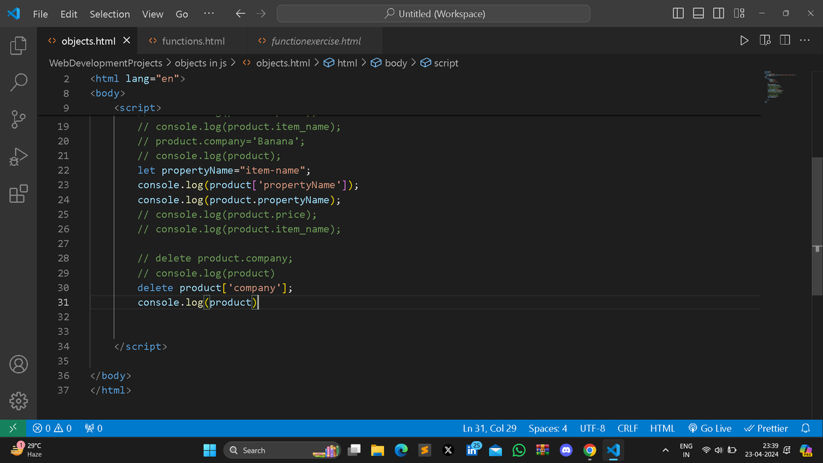 AaryanRaj191650's tweet photo. Day 25/100....
Hello developers 😀 today i completed learning about objects in javascript and their uses....
#100daysofcodechallenge #javascriptt #learninpublic #webdevelopment https://t.co/c13gXnoVsg