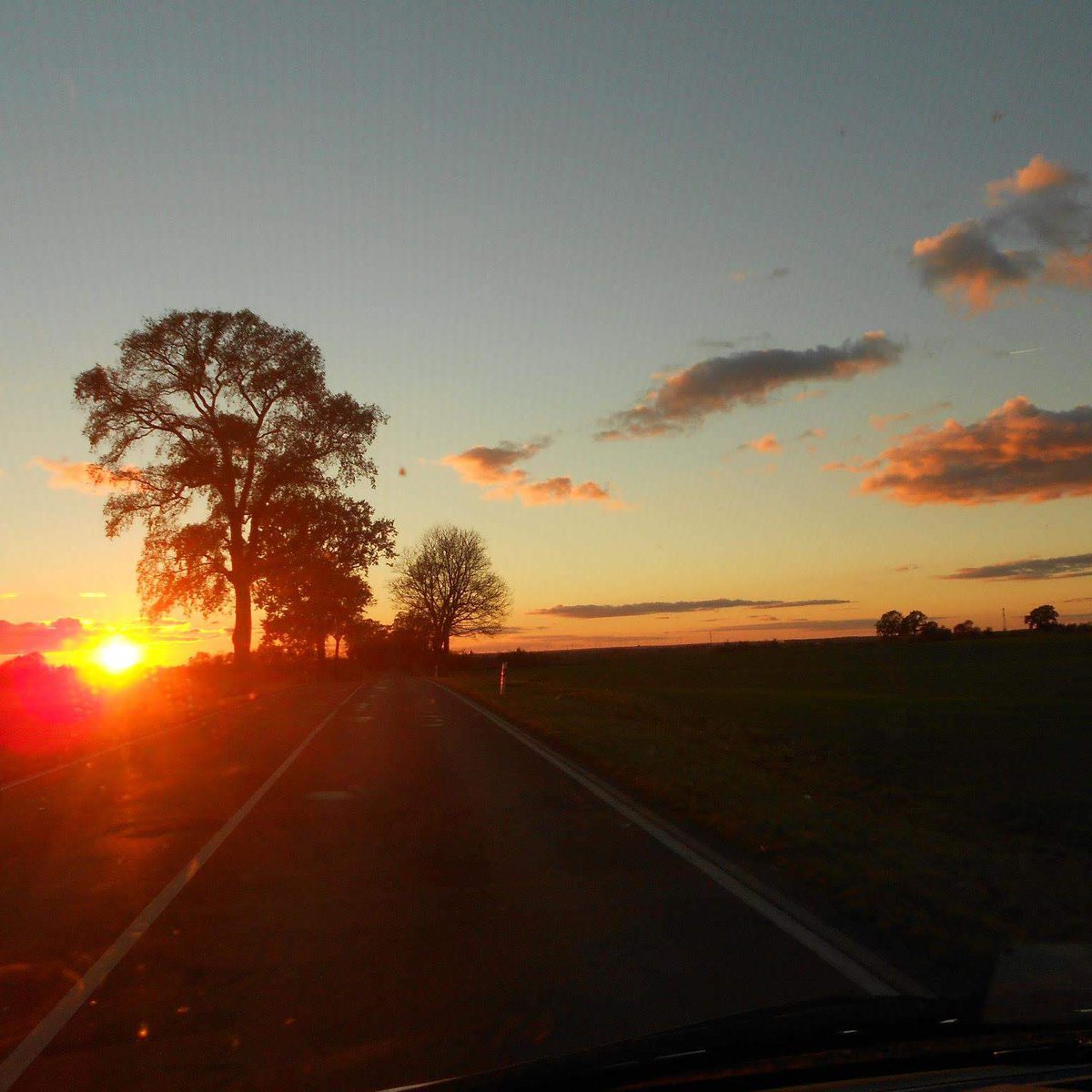 #sonnenuntergang #sunset #sky #brandenburg #germany #roadtrip
