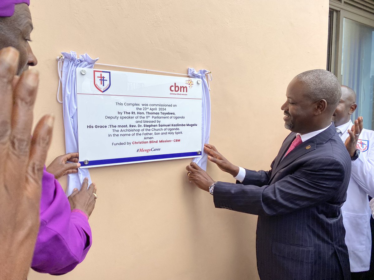 EyeMengo's tweet photo. Rt. Hon.@Thomas_Tayebwa Words cannot express how thankful we are 4 the time &amp;  exceptional presentation during the inauguration ceremony of @EyeMengo complex. Your insights and expertise made a significant impact, &amp; we're grateful for your valuable contribution Towards eye care! https://t.co/mueFrD0OqF