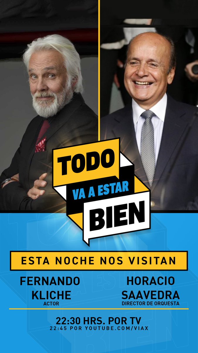 🌟Hoy en #TodoVaAEstarBien tenemos un gran capítulo junto a #HoracioSaavedra que reveló por quién votaría como Presidente de Chile y #FernandoKliche se refirió al caso Campos. ⏰ 22:30‼️ 📲 22:45 ‼️