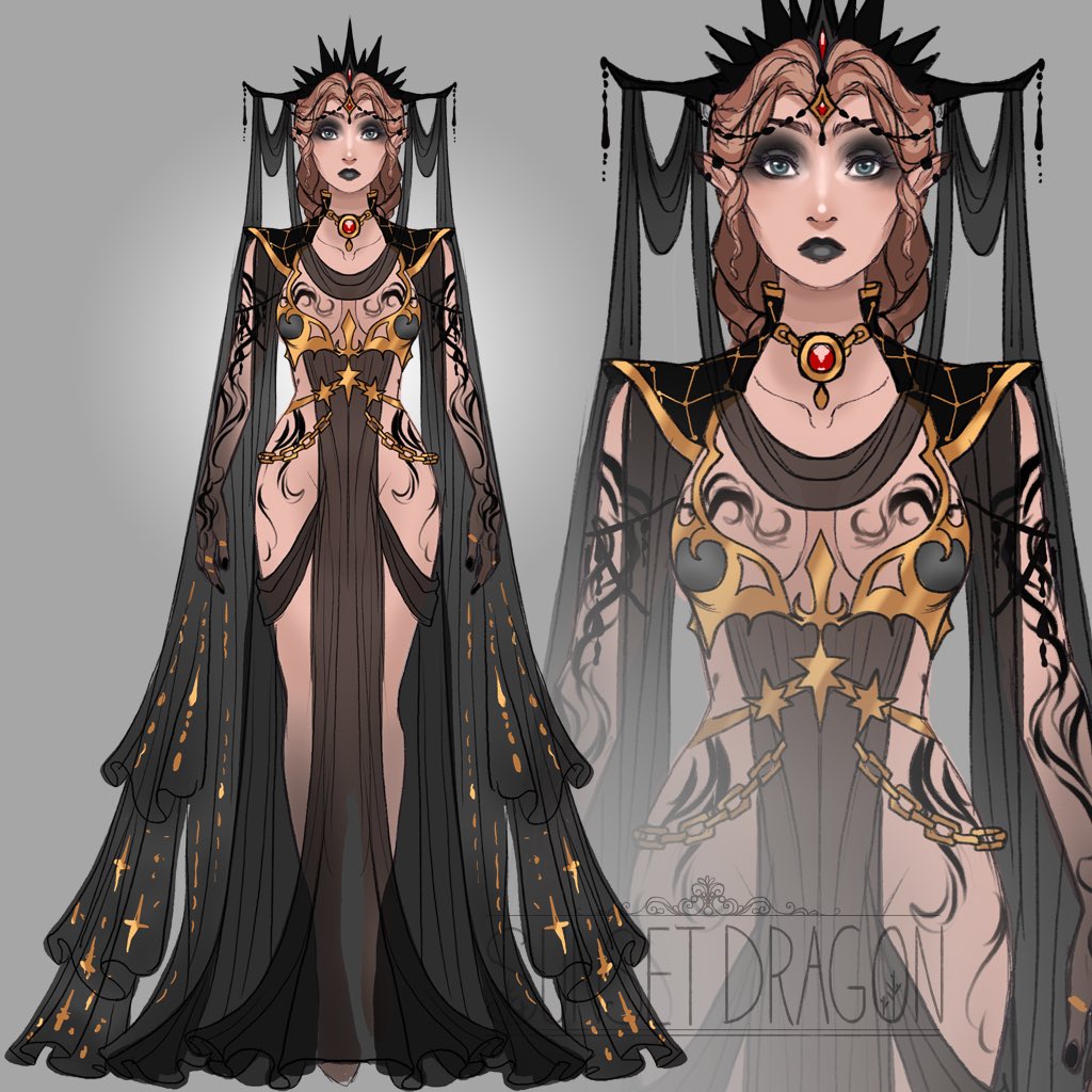 _SunsetDragon_'s tweet image. Feyre fashion sketches from #acotar #sarahjmass