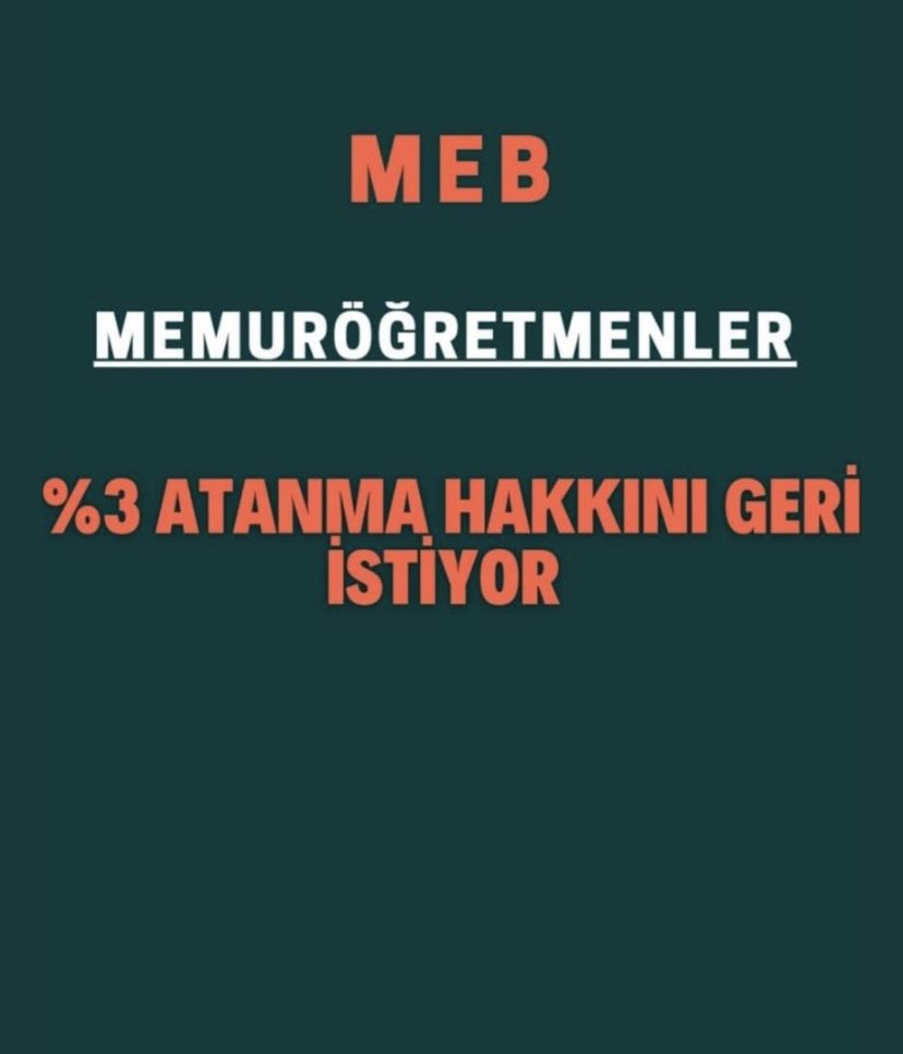 @MOB_Atama @edipuzen #MemurÖğretmenler sınıflarını istiyor