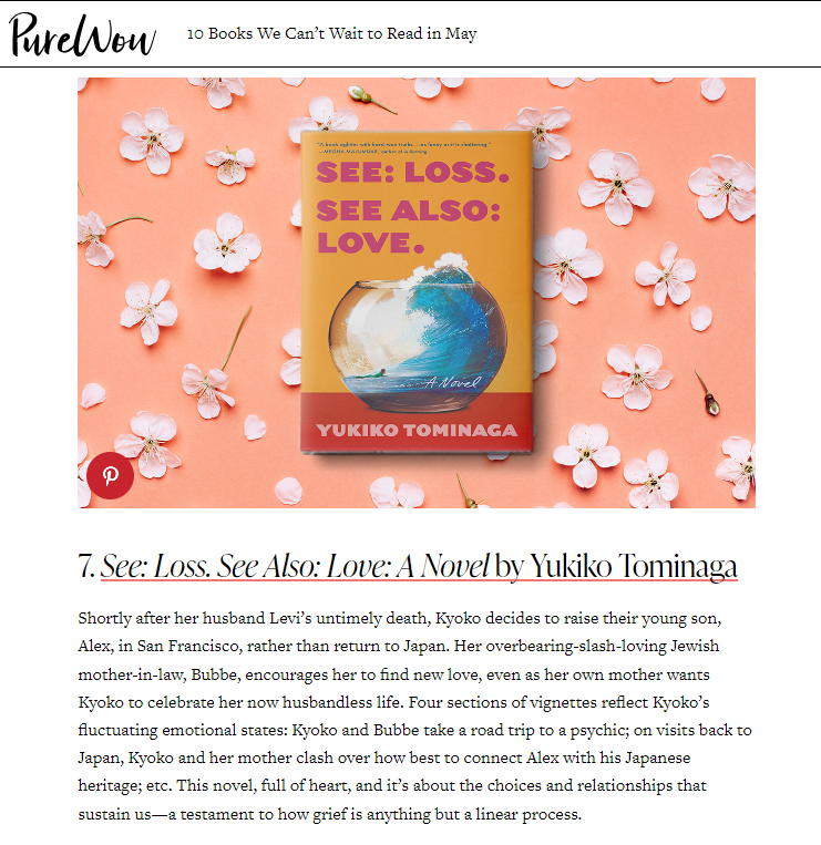 More love for SEE: LOSS. SEE ALSO: LOVE! We're drowning in love @yukiko_tominaga 😍🌸 purewow.com/books/books-to…